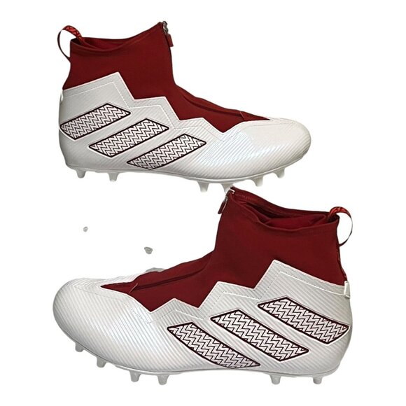 adidas SM Nasty Fly Red/White Lineman Football Cleats Men's Size 14 HP8816 - Picture 2 of 9